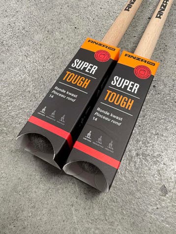 5+7 GRATIS! Anza Pro Super Tough kwast 14 - terpetinegedrage, Doe-het-zelf en Verbouw, Schildersmaterialen, Nieuw, Kwast