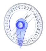 Ronde hoekmeter, gradenboog, geodriehoek, Ophalen of Verzenden, Nieuw