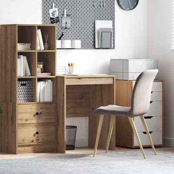 vidaXL Bureau Artisan Eiken 60 x 50 x 76 cm, Verzenden, Nieuw