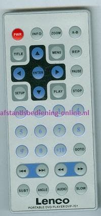 Afstandsbediening Lenco dvp-701, Ophalen of Verzenden, Nieuw, Origineel