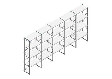 Voordeelrij Nedcon SF Legbordstelling 2500x5030x500mm hxbxd