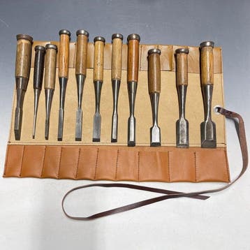 Tataki Oire Nomi | Bench Chisels Set w/Roll Case -