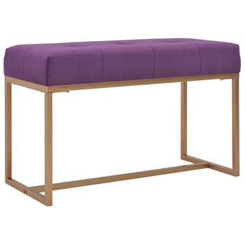 vidaXL Bankje 80 cm fluweel paars, Verzenden, Nieuw