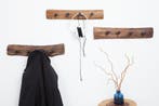 Massieve wandkapstok HEMINGWAY 50cm naturel van gerecycled, Ophalen of Verzenden, Nieuw