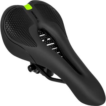 Trizand Comfortabel fietszadel 28 x 14 cm zwart met ergon..., Fietsen en Brommers, Fietsonderdelen, Ophalen of Verzenden, Nieuw