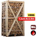 Prijzen gel. T/M 31 MEI. | 1.2x0.8x2m | Haardhout Incl. bez., Tuin en Terras, Haardhout, Minder dan 3 m³, Verzenden, Blokken