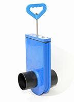 Hdpe mest schuifafsluiter, 2x uitwendige aansluiting-125 mm, Verzenden, Nieuw