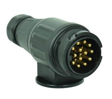 Aanhanger Stekker 13-polig 12 Volt - Zwart, Ophalen of Verzenden, Nieuw