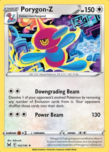Porygon-Z 142/196 lost Origin, Ophalen of Verzenden, Nieuw, Losse kaart, Foil