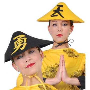 Chinese hoed voor volwassenen geel - Feesthoeden overig, Hobby en Vrije tijd, Verzenden, Nieuw