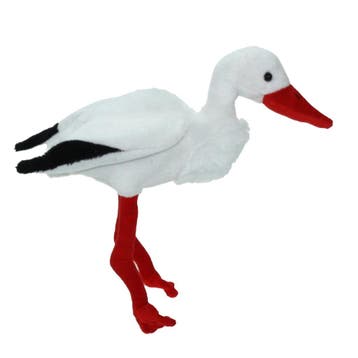 Ooievaar knuffel - pluche - 22 cm - vogel - baby cadeau, Verzenden, Nieuw