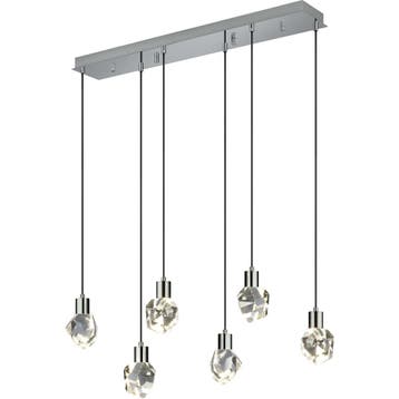 LED Hanglamp - Trio Select Verano - 6 Lichtpunten van 5.5, Ophalen of Verzenden, Nieuw, Metaal, Overige fittingen