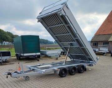 Wesco 3 zijdige kipper 400x208 cm met parabolic vering, Ophalen, Nieuw