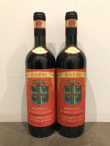 1988 Barbi - Brunello di Montalcino Riserva - 2 Flessen, Nieuw
