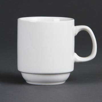 Olympia Whiteware stapelbare mok 28,4cl (12 stuks), Verzenden, Nieuw