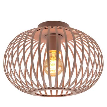 Industriële plafondlamp oud roze, Lieve, Huis en Inrichting, Lampen | Plafondlampen, Ophalen of Verzenden, Nieuw, Metaal