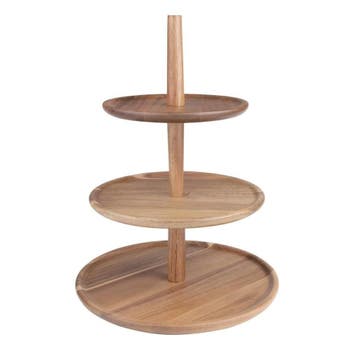 acaciahouten etagère | rond | 305(Ø) x 395(H)mm, Verzenden