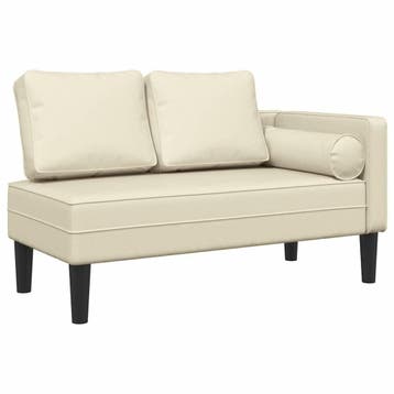 Chaise Longue Creme | Retourdeal 56% Korting, Overige materialen, Eenpersoons, Minder dan 75 cm, Nieuw