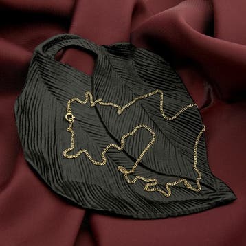 Gouden gourmetschakel ketting, Ophalen of Verzenden, Gebruikt, Overige kleuren, Goud