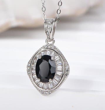 Zonder minimumprijs - Ketting met hanger Zilver, Platina,