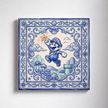 Kleury.art - [Ceramic Tile Art] The Star Jump” by, Nieuw