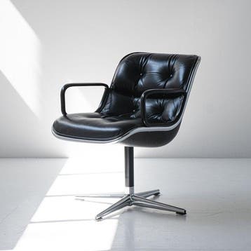 Knoll - Charles Pollock - Bureaustoel - Directie - Staal,