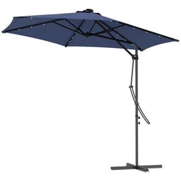 TRUUSK Zonnescherm op Zonne-energie - Ø290x260 cm - Incl. Kr, Verzenden