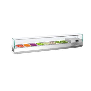 GGM Gastro | Opzetkoelvitrine PREMIUM PLUS - 1976x413mm - 8x, Verzenden