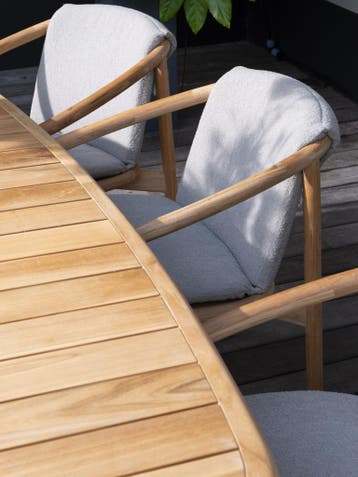 Tess dining tuinstoel teak 4 Seasons Outdoor, Tuin en Terras, Tuinsets en Loungesets, Ophalen of Verzenden, Nieuw, Teakhout