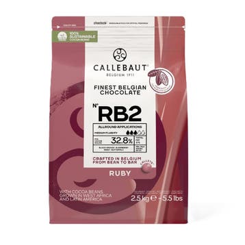 Callebaut Chocolade Callets Ruby 2,5 kg (RB2), Verzenden, Nieuw