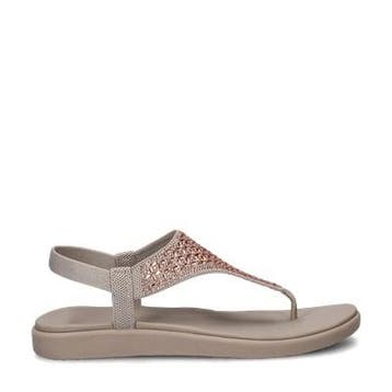 Skechers Meditation Luxe sandalen voor dames in het Taupe, Skechers, Overige kleuren, Verzenden, Nieuw