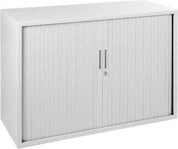 Archiefkast – Roldeurkast - Wit– Met slot - 80x120x45 cm, 100 tot 150 cm, Verzenden, Nieuw, Minder dan 100 cm
