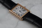 Cartier Tank Large - W5200025 - Rose goud, Overige merken, Polshorloge, Goud, Leer