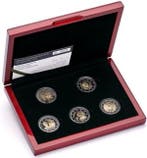Luxemburg. 2 Euro 2022/2023 (5 monnaies) Proof