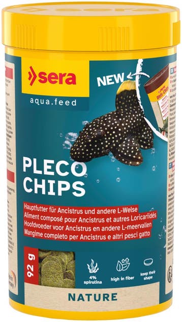 Sera Pleco Chips 250ml (Bodemvissen, Aquariumvis voeding), Ophalen of Verzenden, Nieuw, Overige typen