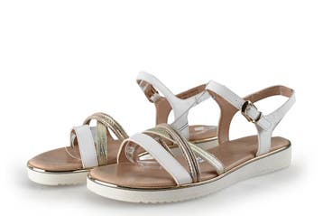 Graceland Sandalen in maat 38 Wit, Kleding | Dames, Verzenden, Wit, Sandalen of Muiltjes, Zo goed als nieuw