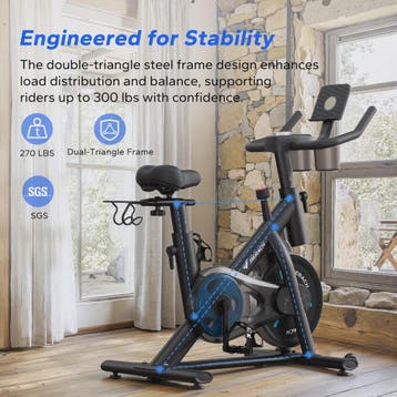 MERACH S26B2 Hometrainer - Stille Magneetweerstand Fiets met, Verzenden, Nieuw