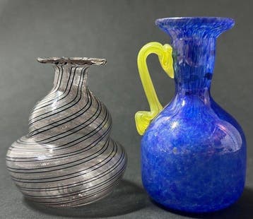 Coppia di Vasetti Vintage Murano – Anni 70 - Pot (2) -
