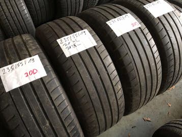 4 x Dunlop SP Sport Maxx GT 235-55-19 Zomerbanden 4,5mm, 19 inch, Gebruikt, Ophalen of Verzenden, 235 mm