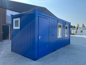 Kantoorunit - 6 x 2.5 meter | 2 zijramen rechts, keuken en t, Ophalen of Verzenden