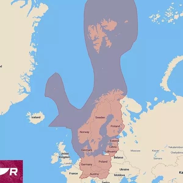 Raymarine LightHouse Chart Preloaded NEU - Northern Europe, Watersport en Boten, Navigatiemiddelen en Scheepselektronica, Ophalen of Verzenden