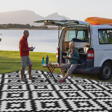 Groot Outdoor Vloerkleed - Opvouwbaar & Omkeerbaar - Plastic, Verzenden, Nieuw