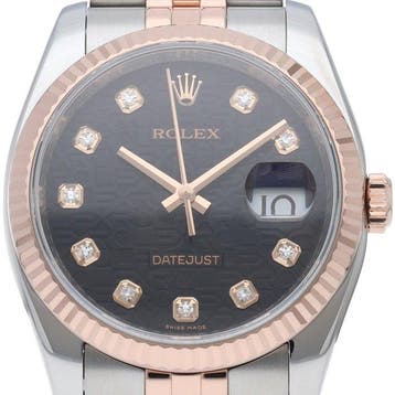 Rolex - Datejust 36 Mens Watch Jubilee 10P Diamond Computer, Nieuw