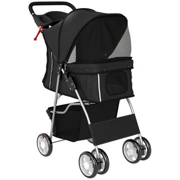 Opvouwbare Hondenwagen Met Reflecterende Strepen, Opbergmand, Verzenden, Nieuw