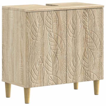 vidaXL Badkamer wastafelkast DELFT Sonoma Eiken 59,5 x 31,5, Verzenden, Nieuw, Wastafelkast