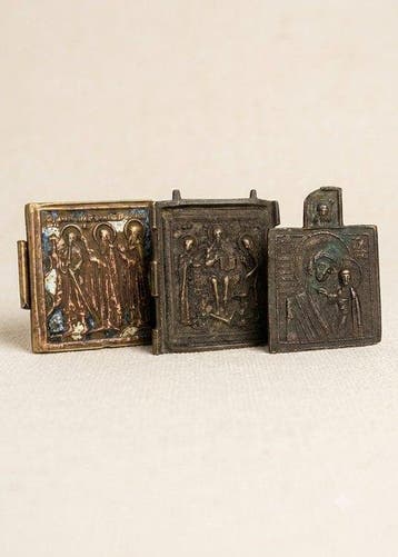 Icoon - Deesis (Gebed), Moeder Gods van Smolensk, Drie