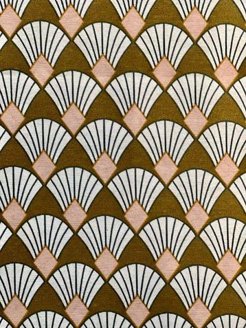 Dubbele breedte. Stof in Art Nouveau-stijl voor decoratie en