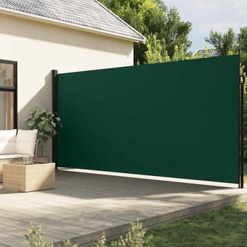 vidaXL Windscherm uittrekbaar 200x300 cm donkergroen, Tuin en Terras, Verzenden, Nieuw