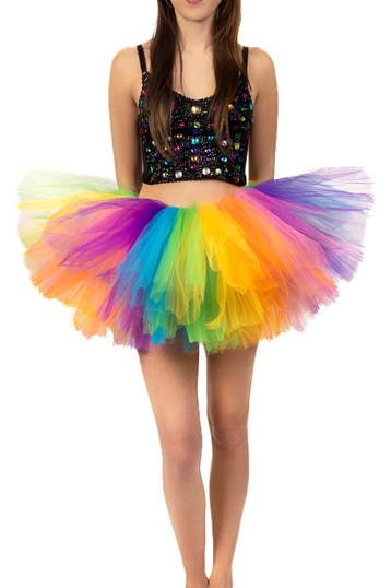 Korte Tutu Regenboog Tule Rokje 116 122 128 134 140 146 152, Kinderen en Baby's, Carnavalskleding en Verkleedspullen, Ophalen of Verzenden