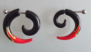 Fake Acrylic Stretcher Spiral Flames Red, Verzenden, Nieuw
